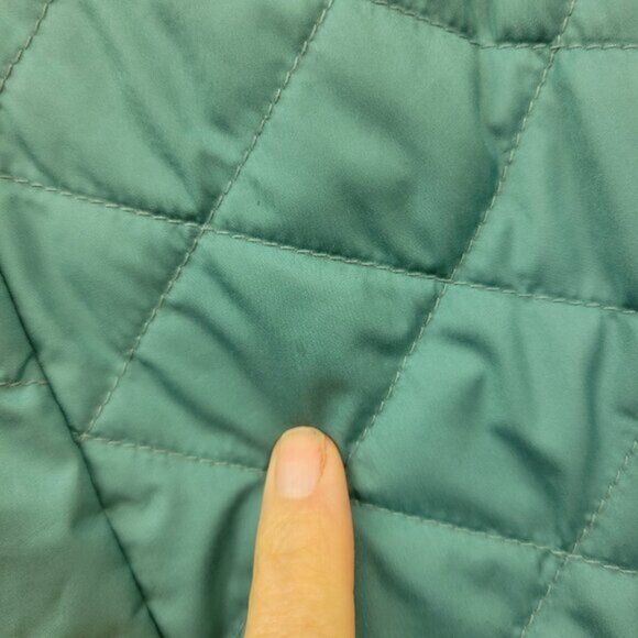 LL Bean Womens Fleece Lined Primaloft Jacket Coat Large Teal Blue Long - Picture 6 of 16